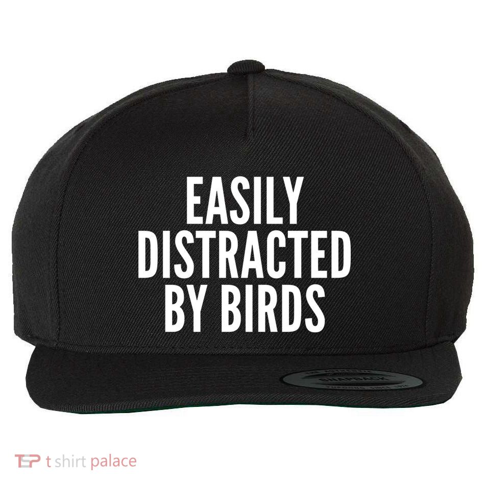 Easily Distracted By Birds Wool Snapback Cap
