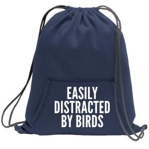 Easily Distracted By Birds Sweatshirt Cinch Pack Bag