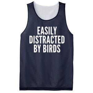 Easily Distracted By Birds Mesh Reversible Basketball Jersey Tank