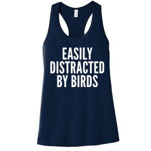 Easily Distracted By Birds Women's Racerback Tank