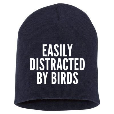 Easily Distracted By Birds Short Acrylic Beanie