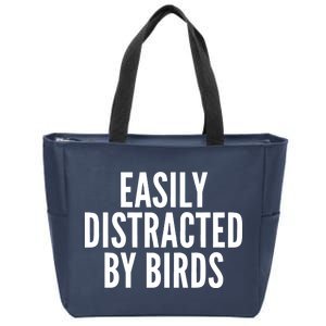 Easily Distracted By Birds Zip Tote Bag