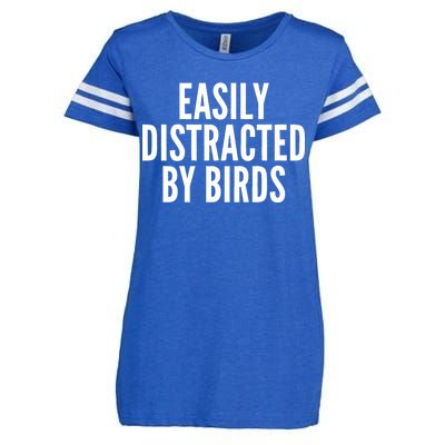 Easily Distracted By Birds Enza Ladies Jersey Football T-Shirt