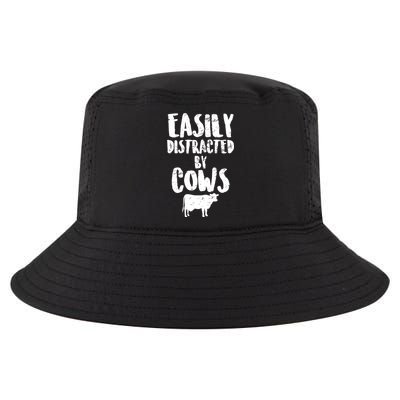 Easily Distracted By Cows Cool Comfort Performance Bucket Hat