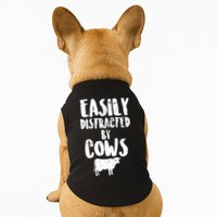 Easily Distracted By Cows Doggie Tank