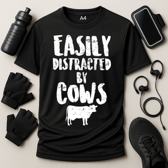 Easily Distracted By Cows Performance Shirt