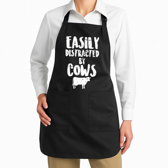 Easily Distracted By Cows Apron