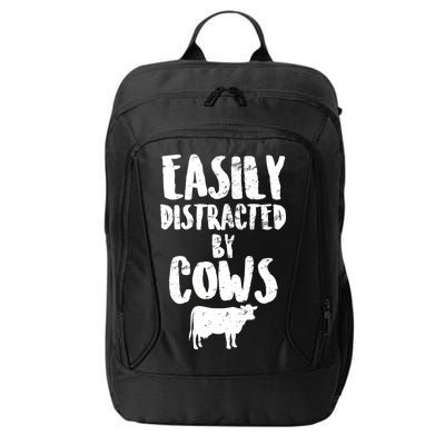 Easily Distracted By Cows City Backpack