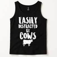 Easily Distracted By Cows Tank Top