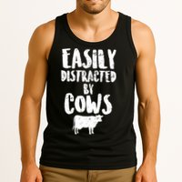 Easily Distracted By Cows Tank Top