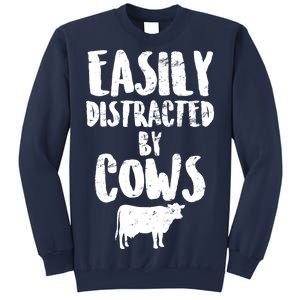 Easily Distracted By Cows Sweatshirt