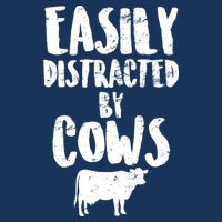 Easily Distracted By Cows Infant Baby Jersey Bodysuit