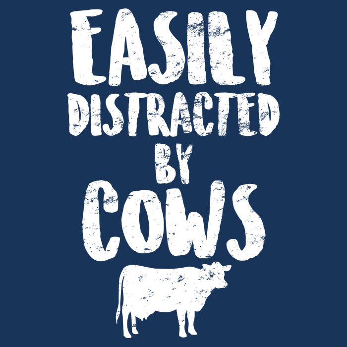 Easily Distracted By Cows Infant Baby Jersey Bodysuit