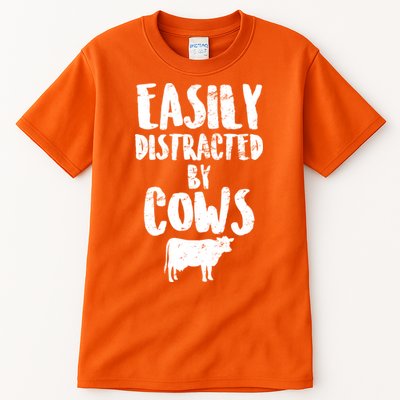 Easily Distracted By Cows Tall T-Shirt