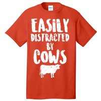 Easily Distracted By Cows Tall T-Shirt