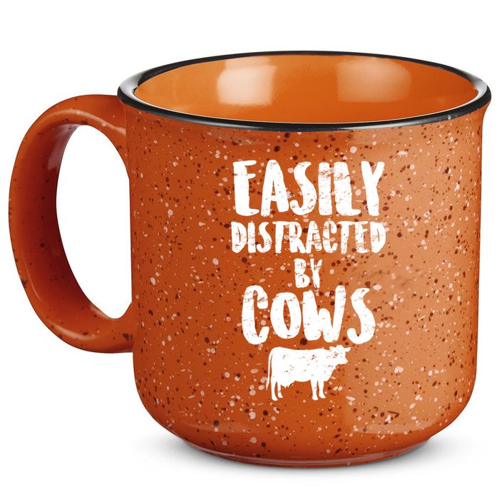 Easily Distracted By Cows 15oz Campfire Ceramic Mug