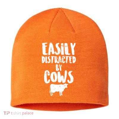 Easily Distracted By Cows Sustainable Beanie
