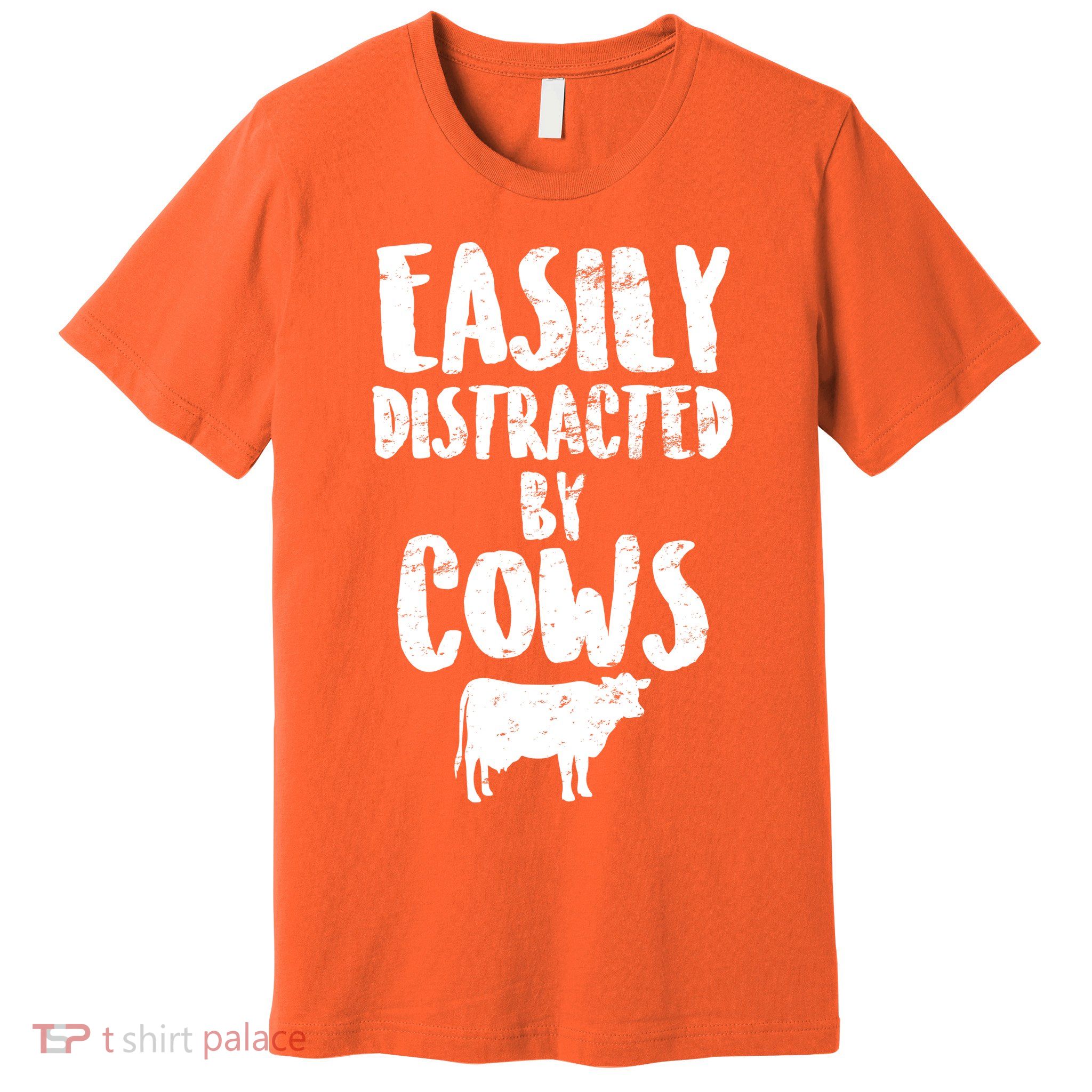 Easily Distracted By Cows Premium T-Shirt