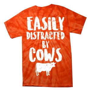 Easily Distracted By Cows Tie-Dye T-Shirt