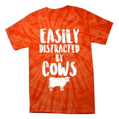 Easily Distracted By Cows Tie-Dye T-Shirt