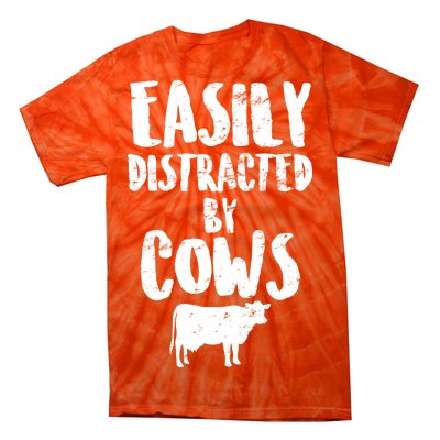 Easily Distracted By Cows Tie-Dye T-Shirt