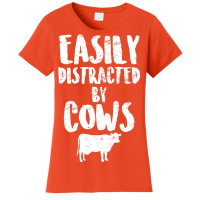 Easily Distracted By Cows Women's T-Shirt