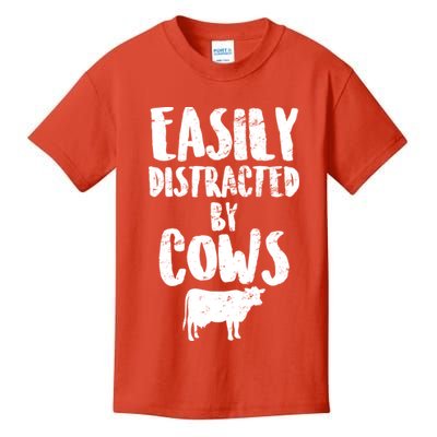 Easily Distracted By Cows Kids T-Shirt