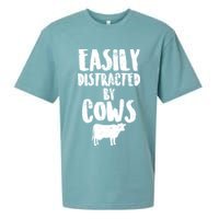 Easily Distracted By Cows Sueded Cloud Jersey T-Shirt