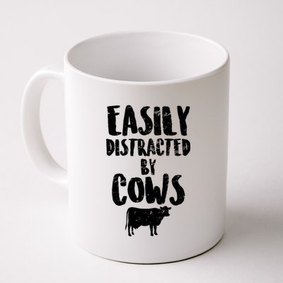 Easily Distracted By Cows Coffee Mug