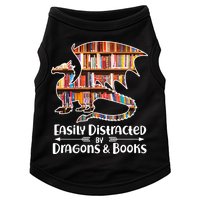 Easily Distracted By Dragons And Books Doggie Tank