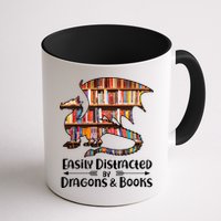 Easily Distracted By Dragons And Books Mug