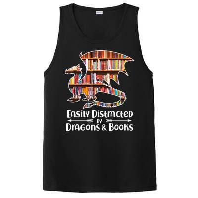 Easily Distracted By Dragons And Books PosiCharge Competitor Tank