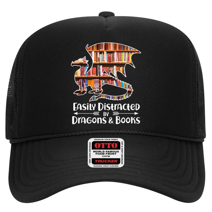 Easily Distracted By Dragons And Books Hat