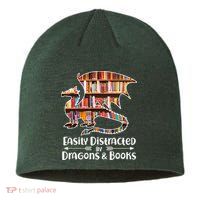 Easily Distracted By Dragons And Books Sustainable Beanie