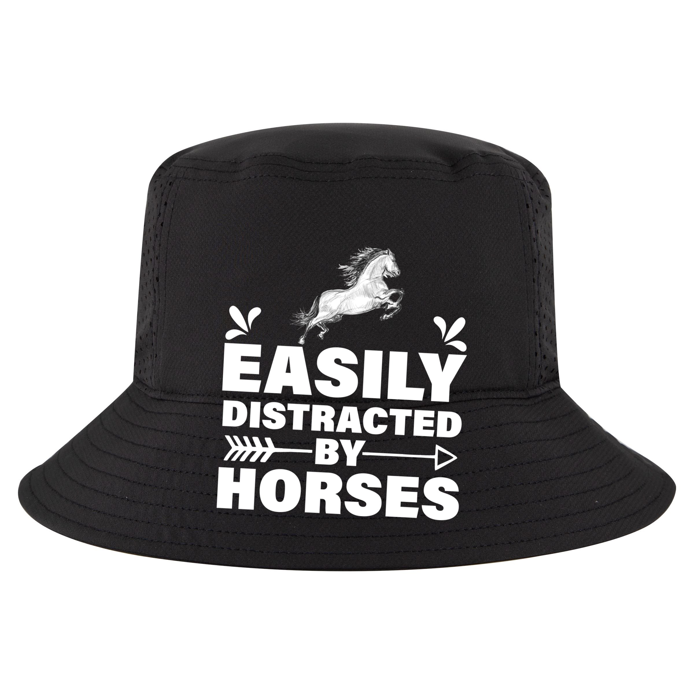 Easily Distracted By Horses Golf Towel