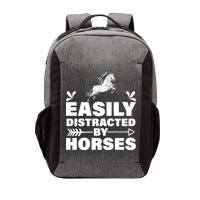 Easily Distracted By Horses Vector Backpack