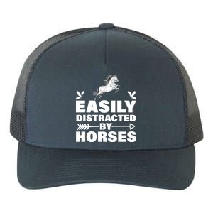 Easily Distracted By Horses Yupoong Adult 5-Panel Trucker Hat