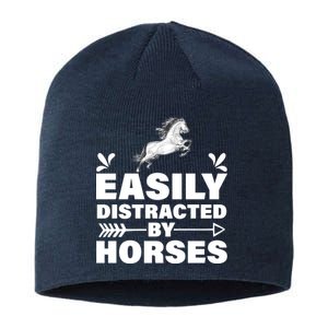 Easily Distracted By Horses Sustainable Beanie