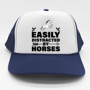 Easily Distracted By Horses Trucker Hat