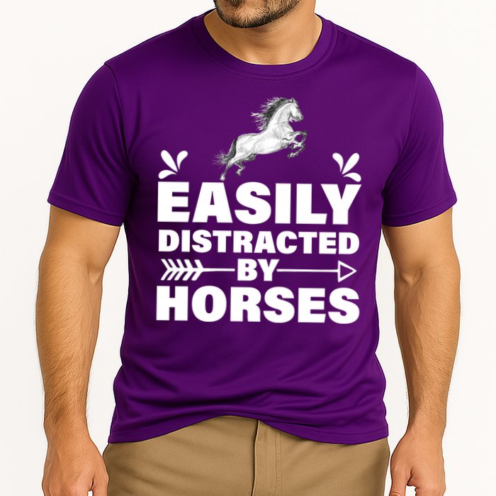 Easily Distracted By Horses Performance Shirt