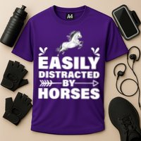 Easily Distracted By Horses Performance Shirt