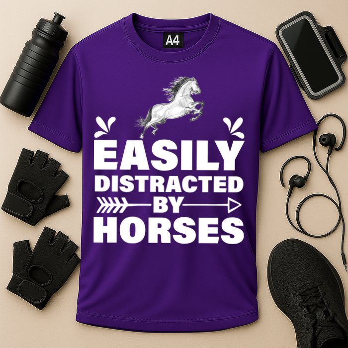 Easily Distracted By Horses Performance Shirt