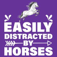 Easily Distracted By Horses Performance Shirt