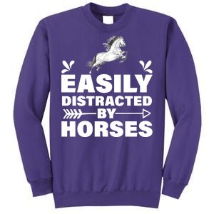 Easily Distracted By Horses Sweatshirt