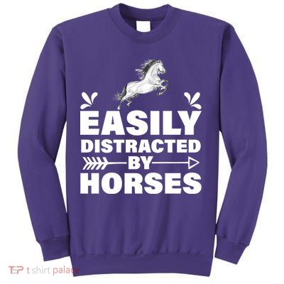 Easily Distracted By Horses Sweatshirt