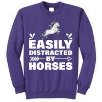 Easily Distracted By Horses Sweatshirt