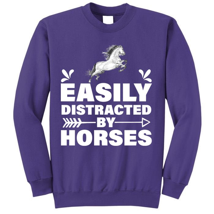 Easily Distracted By Horses Sweatshirt