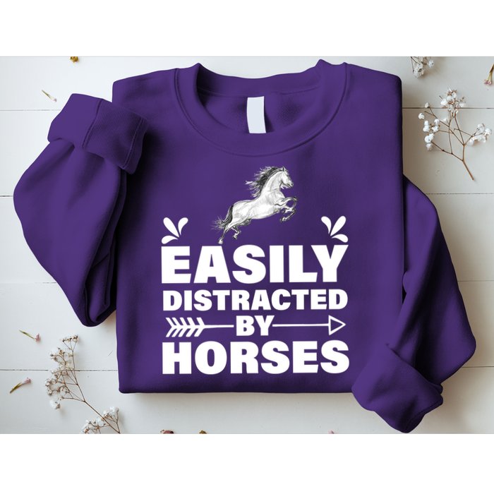 Easily Distracted By Horses Sweatshirt