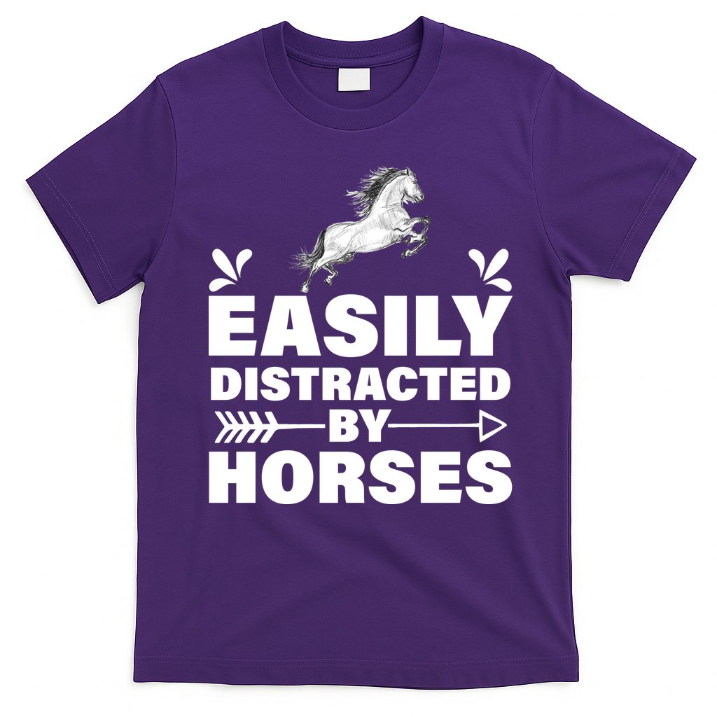 Easily Distracted By Horses T-Shirt