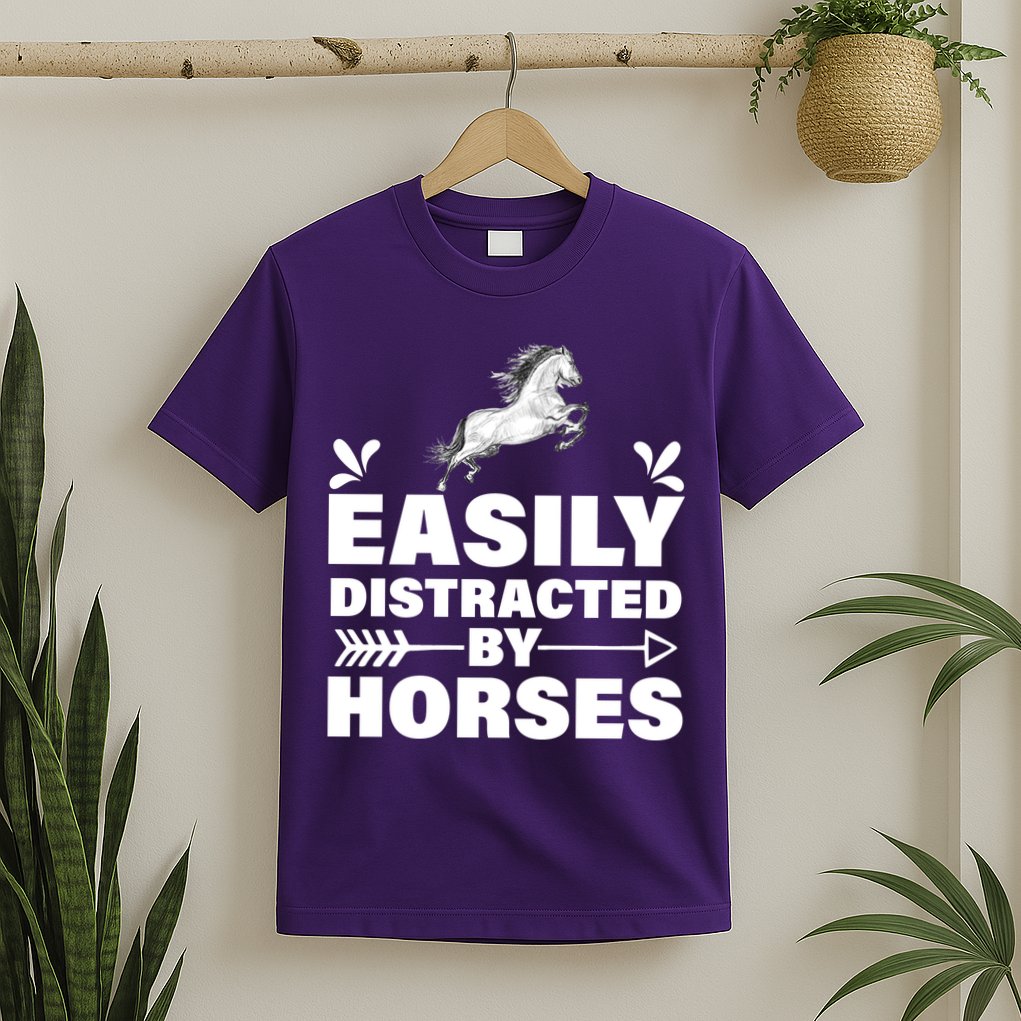 Easily Distracted By Horses T-Shirt